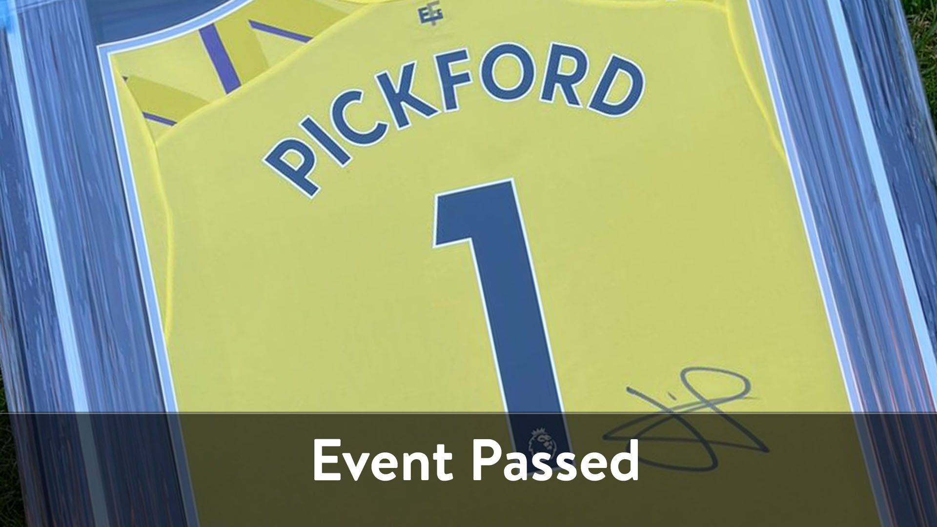 Bid On Signed And Framed Jordan Pickford Shirt