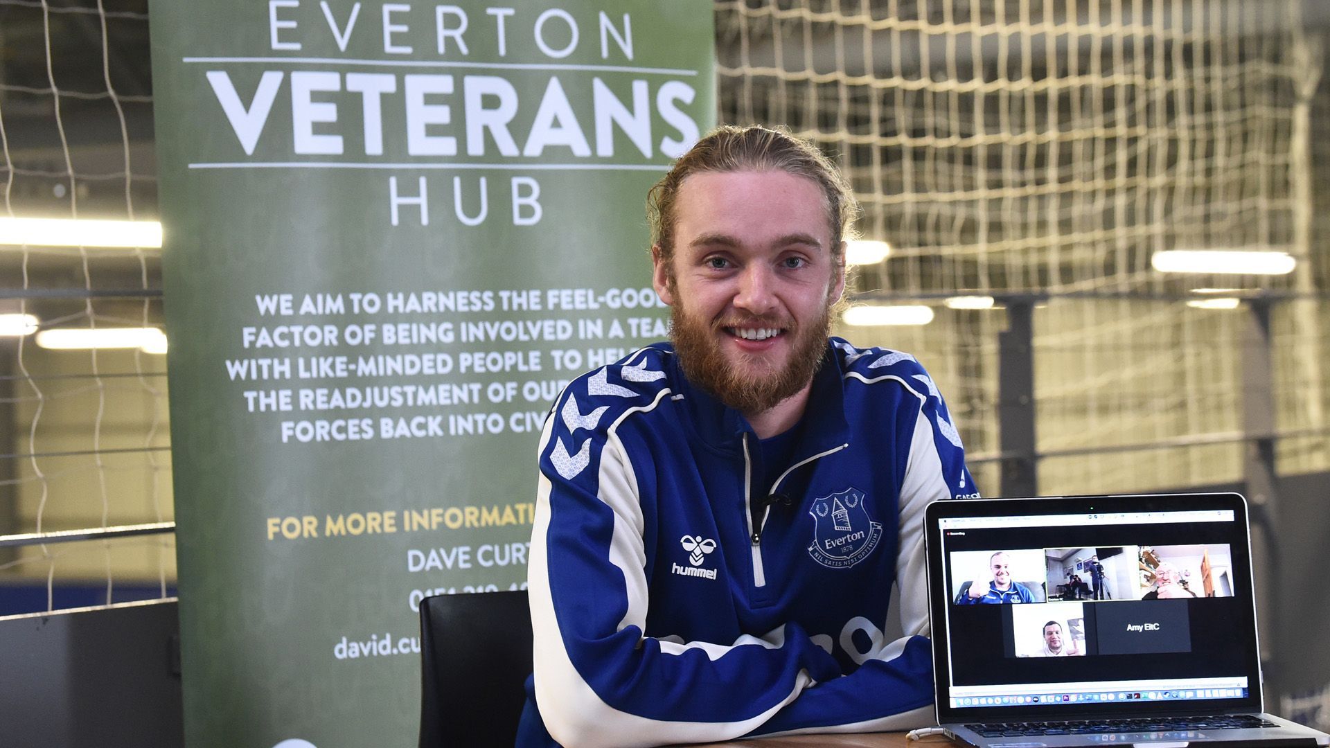 Tom Davies Meets Everton Veterans