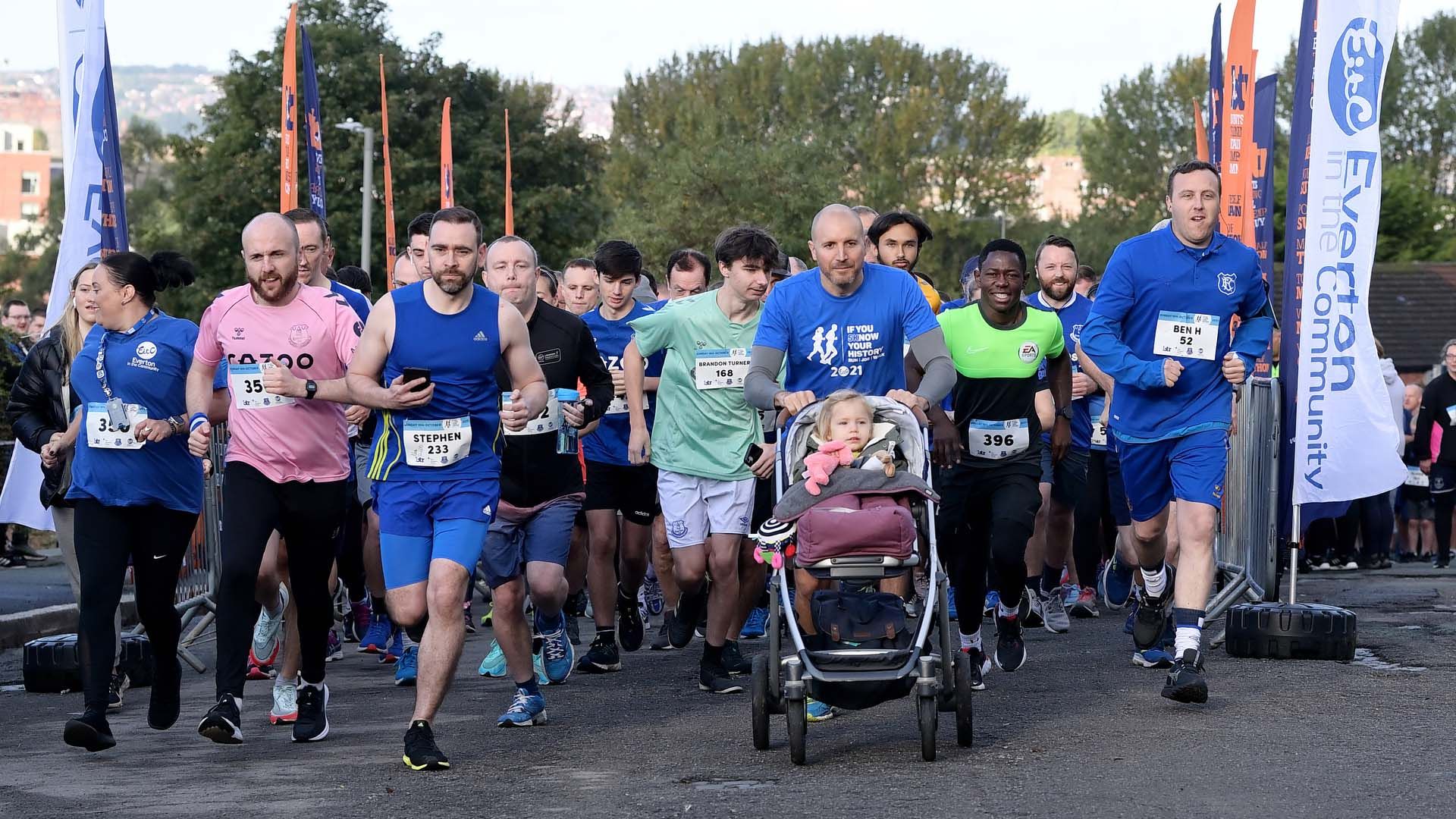 Everton Legends Join Hundreds Of Blues For IYKYH Fun Run 