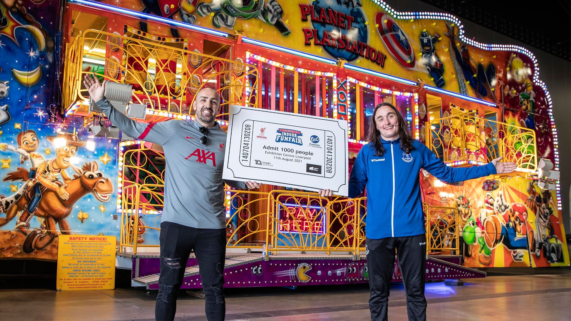 Indoor Funfair Gives EitC And LFC Foundation 1000 Tickets For Families