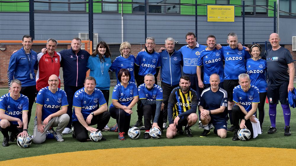 Everton in the Community - Ambassadors Join EitC For Walking Football ...